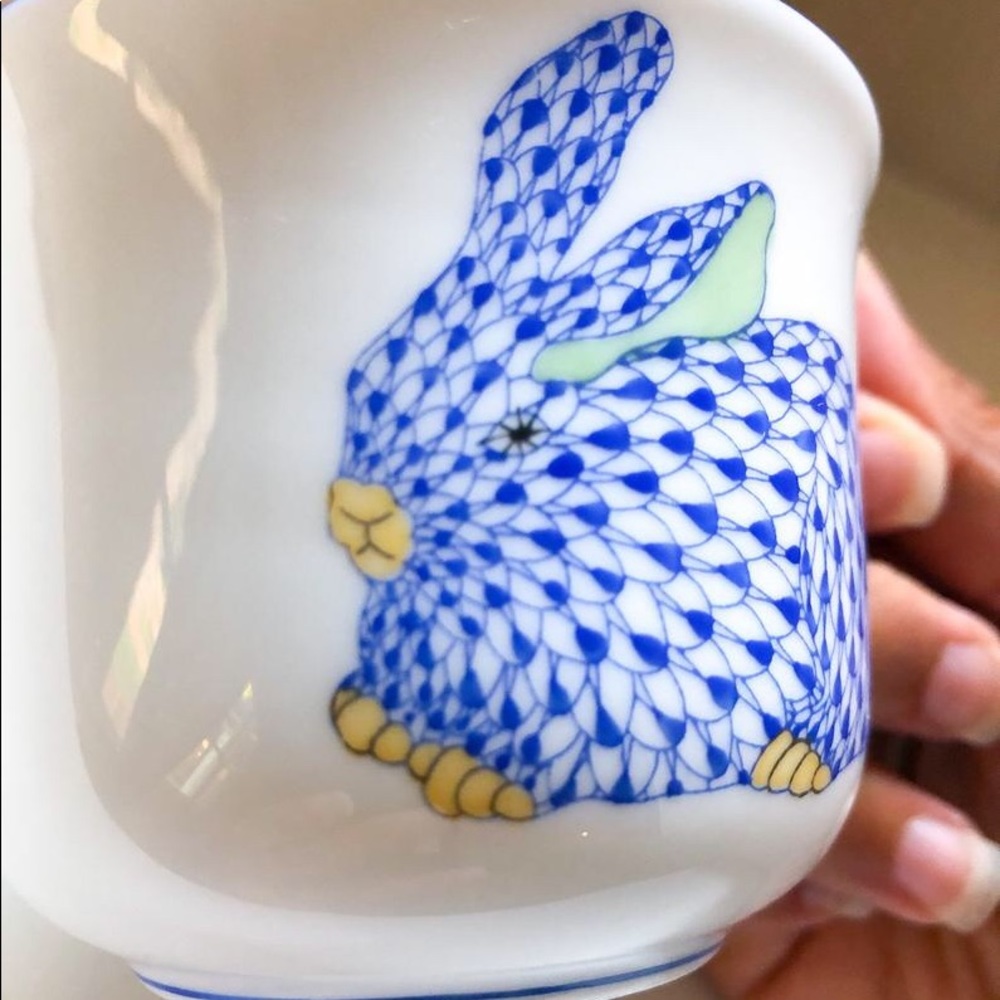 Authentic Herend bunny rabbit tea cup or mug - Picture 3 of 10